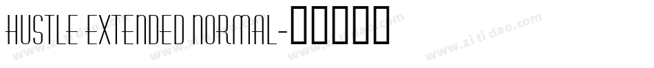 Hustle Extended Normal字体转换